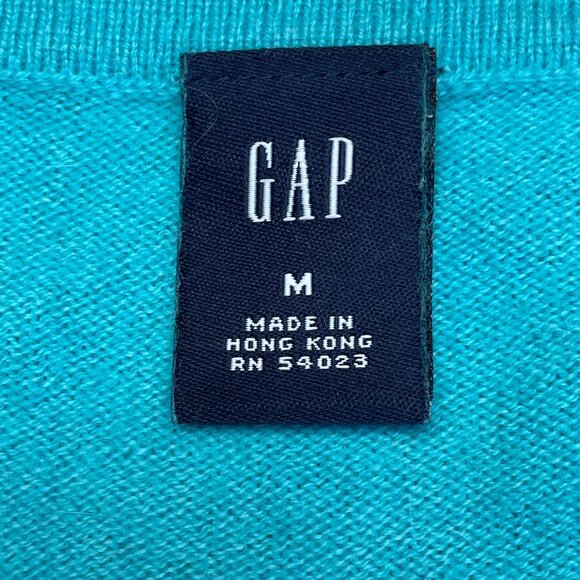 Vintage Gap Womens Angora Blend Pullover Tunic Sweater Size M Bright Coastal - Picture 10 of 14